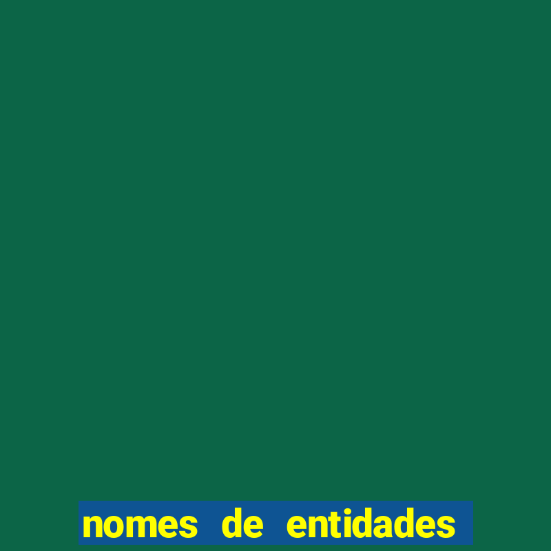 nomes de entidades do mal